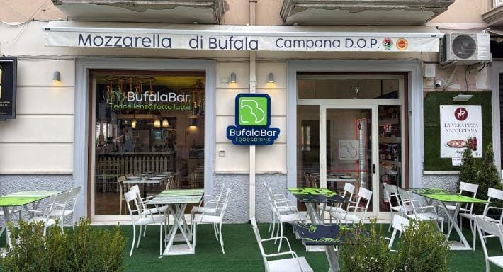 Bufala Bar storefront in Piazza Gramsci, Caserta